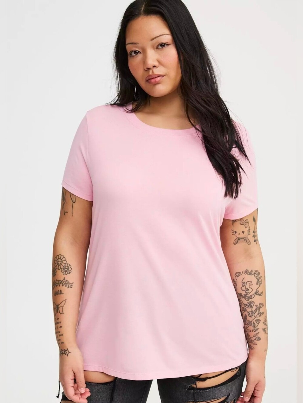 NWT Torrid Muave Classic Fit  Short Sleeve Crew Tee Size 3